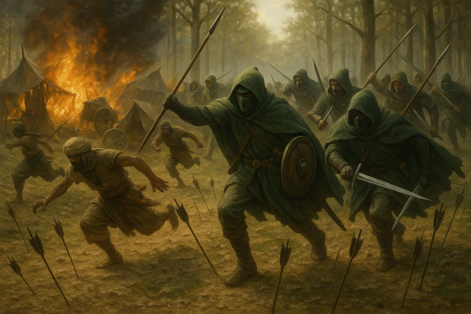 Charge des Rôdeurs sur les Haradrim