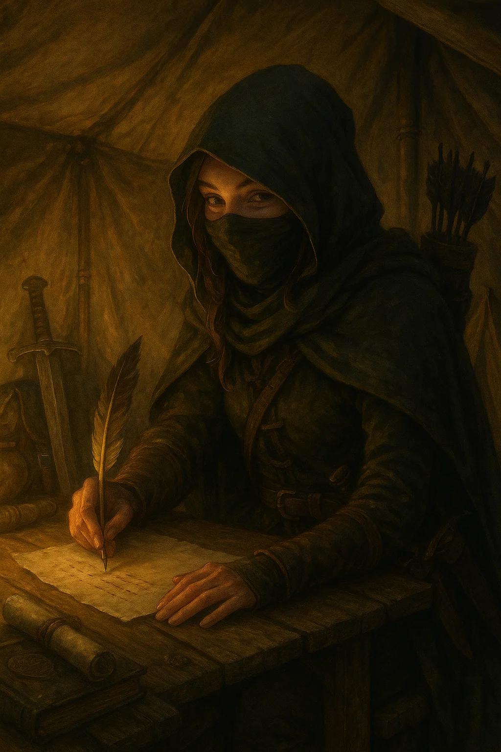 Ranger writing a letter